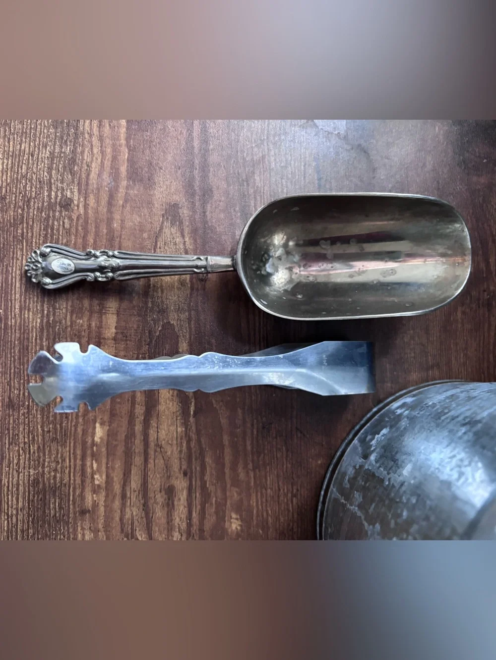 Vintage-Style Galvanized Ice Bucket Set
